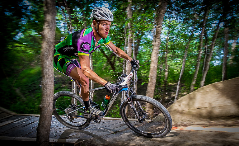 Racer winds his way through the course during the DORBA Prayer Mountain Pedal in Duncanville.  Click here to order images.