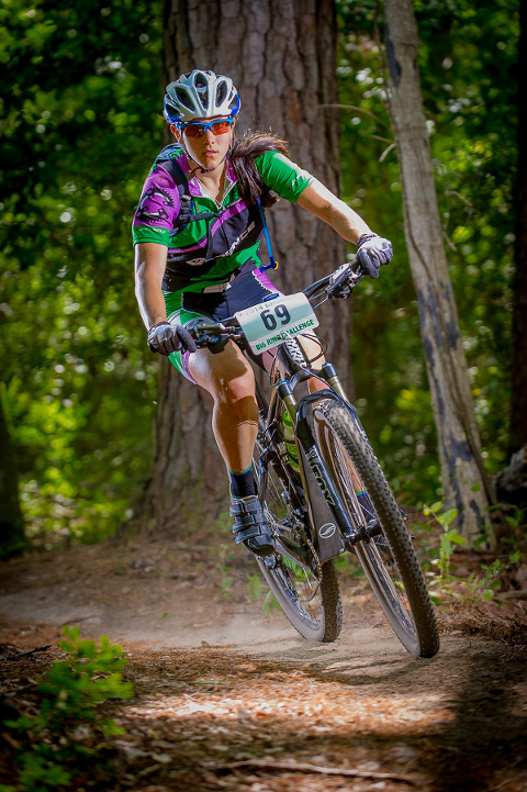 Porsha Stockton of Cadence Cyclery (Allen, Tx) makes her way through the race course during the GHORBA Big Ring Challenge. The weather was great, the people were great, and here are the great photos