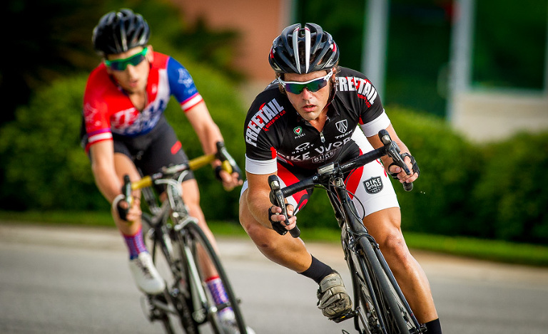 Cyclists competing in the University Oaks Criterium in San Antonio.  Click here to order images